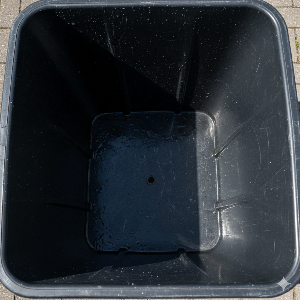 Clean bin after service