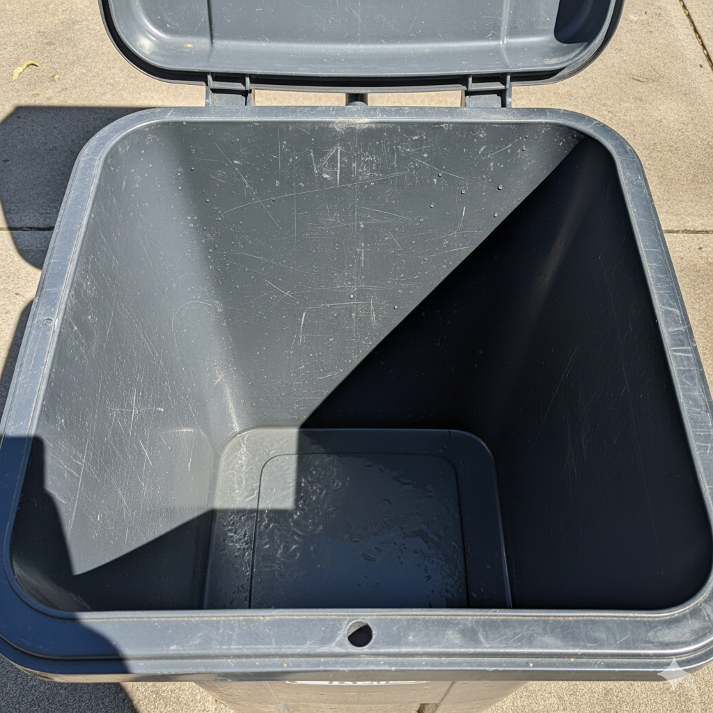 Clean bin after service