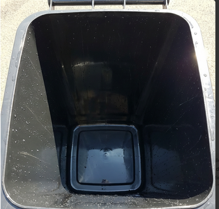 Clean bin after service